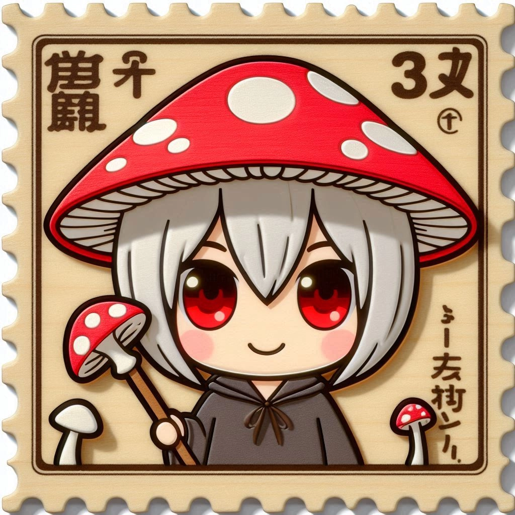 きのこの魔女の切手