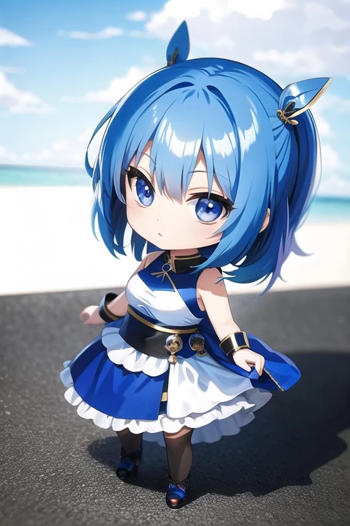 青い瞳の女の子