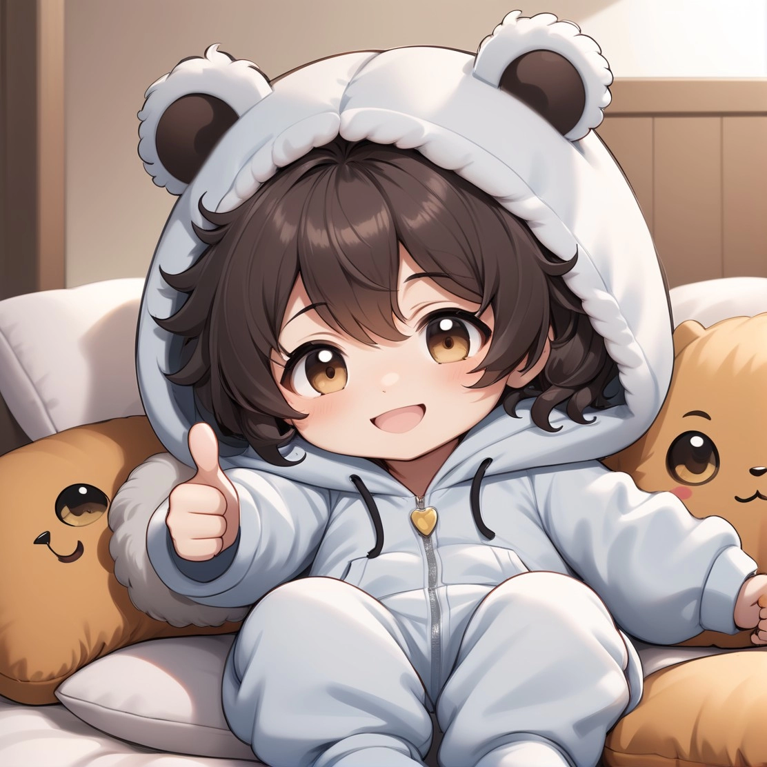 動物クッション大好き