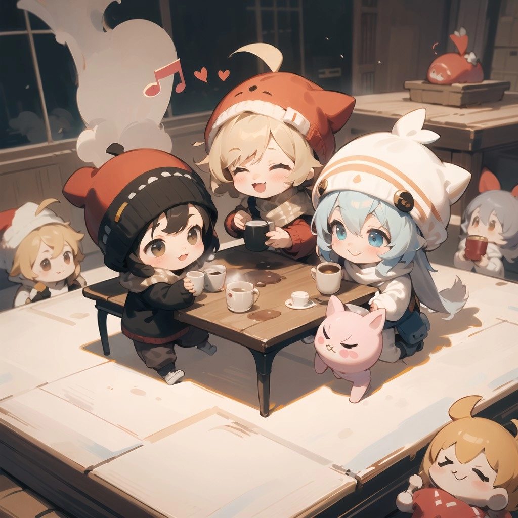 暖かいコーヒーをどうぞ