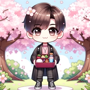 弁当もってお花見