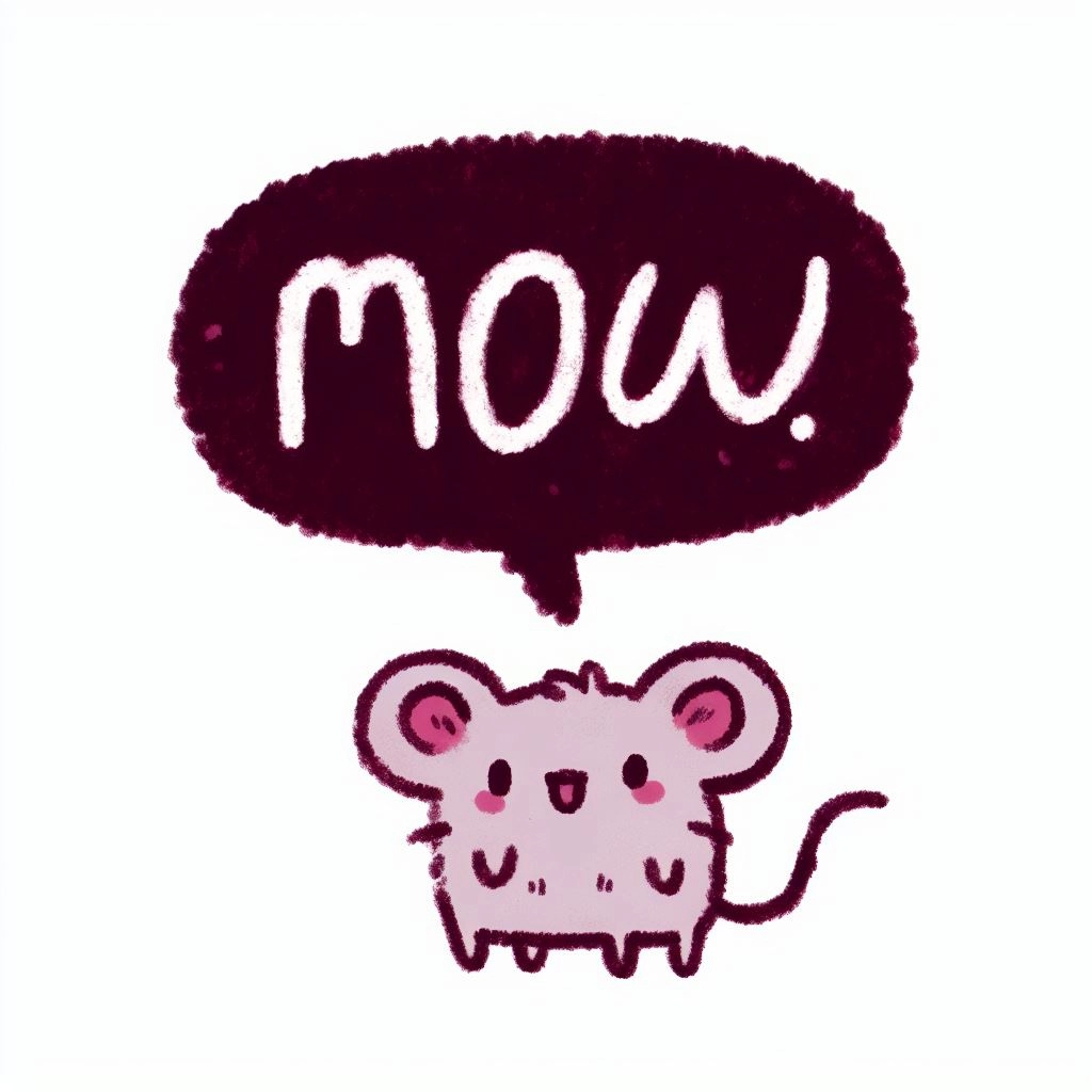 「MOW」と鳴く小動物