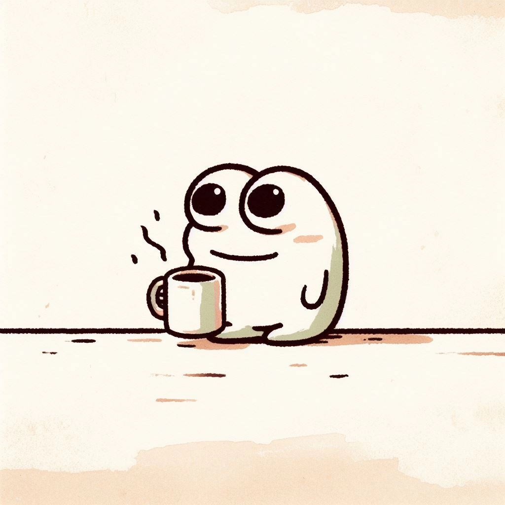 simpleな線のぺぺちゃん。