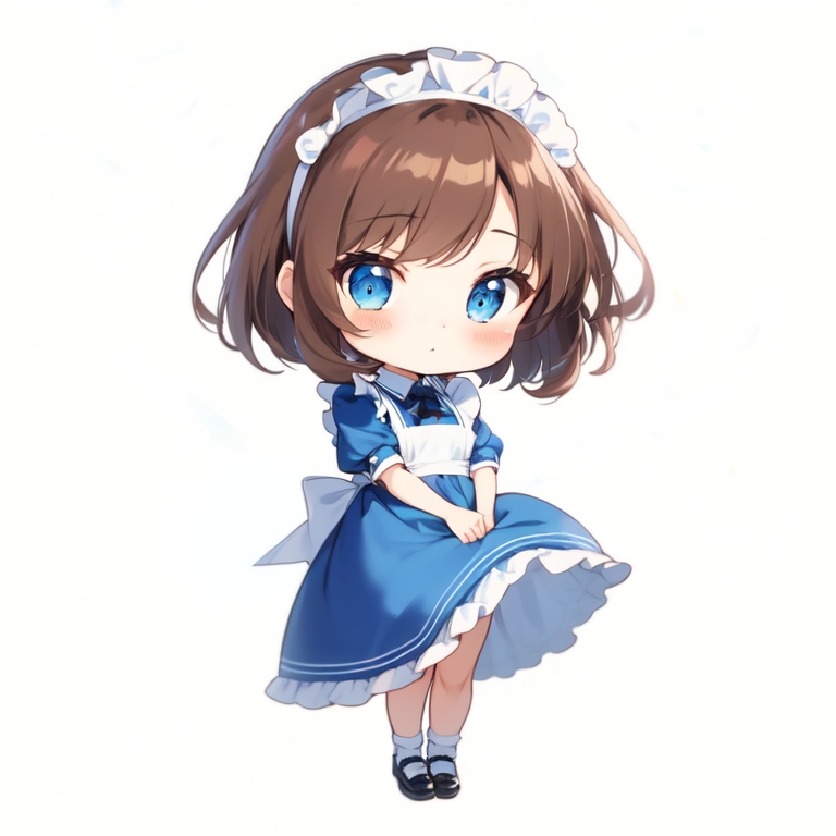 あおメイドちゃん