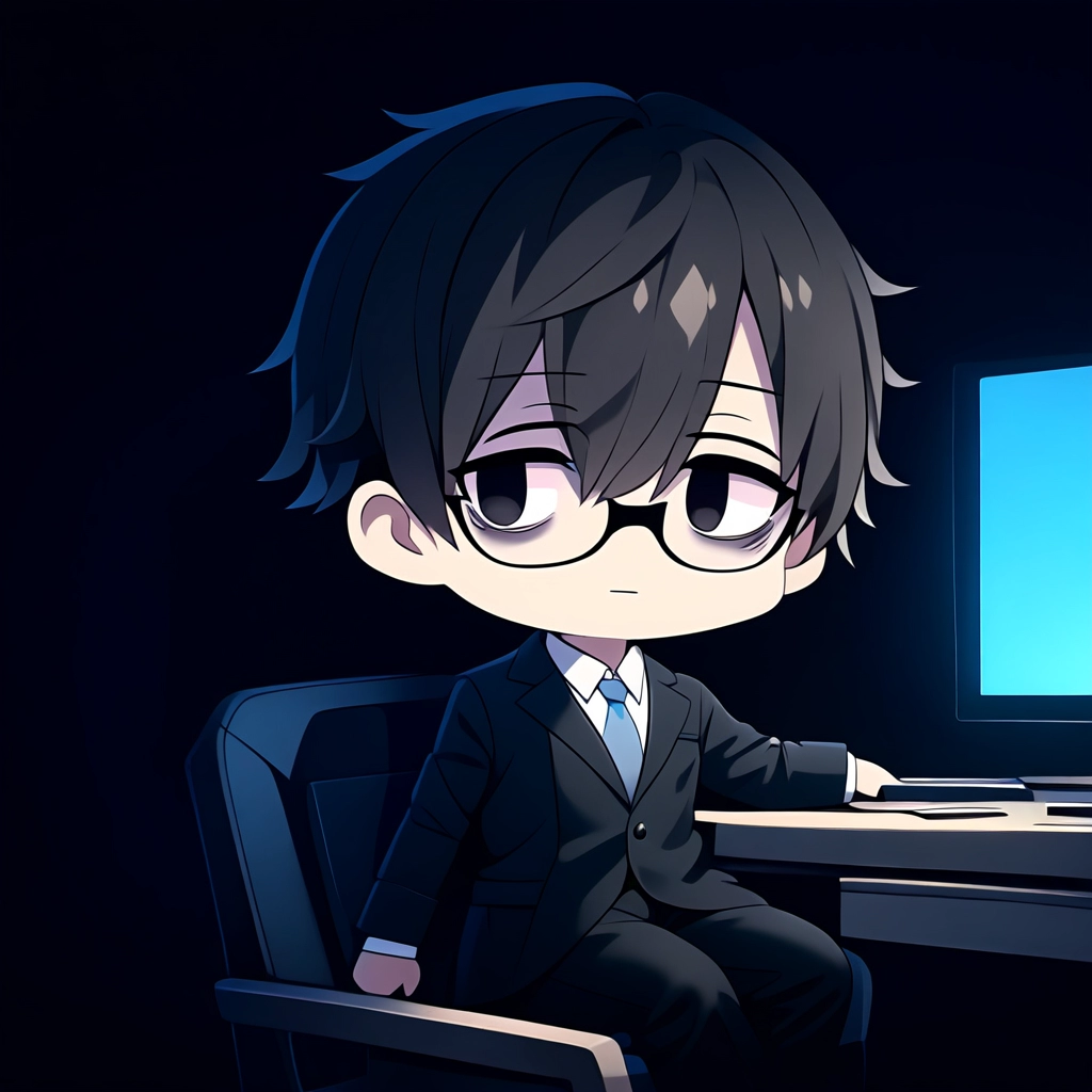 寝不足のサラリーマン