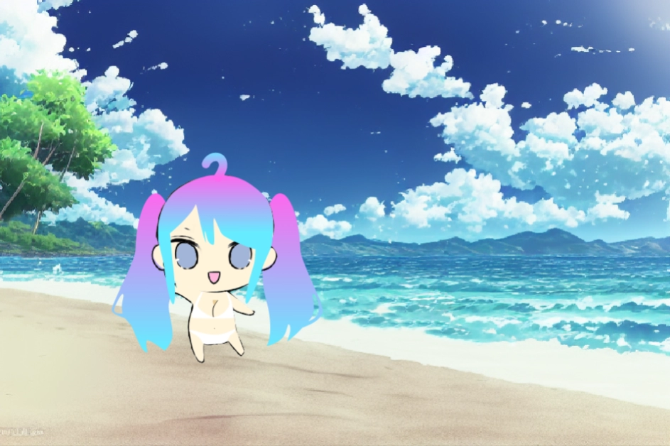 ビキニ姿の女の子と夏の思い出