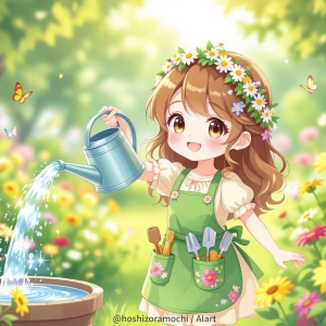 花咲く庭の小さな魔法使い - The little wizard of the blooming garden