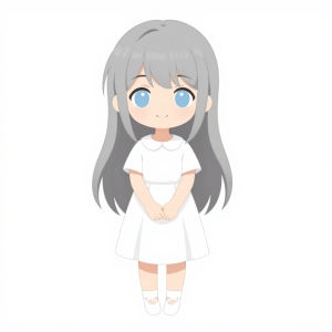 白い世界の清らかな天使